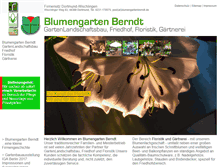Tablet Screenshot of blumengartenberndt.de